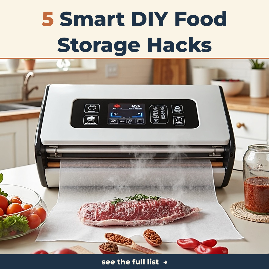 A high-quality vacuum sealer with marinate function displayed in an aspirational kitchen setting.